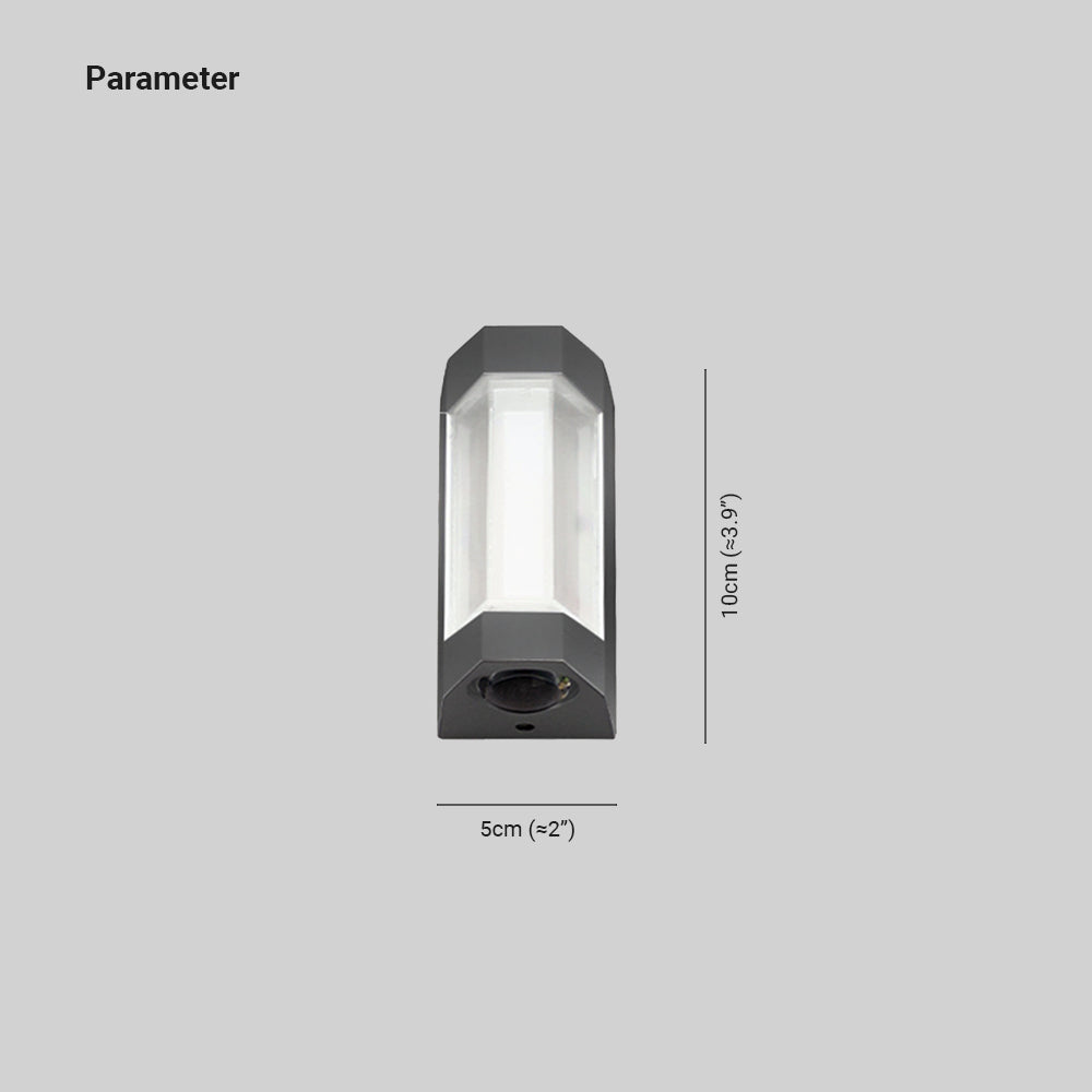 Orr Nordic Up-Down Outdoor Wall Lamp | 3.9″ × 1.97″ | Black or White | IP65 LED | Dual Direction | Brick by Brick