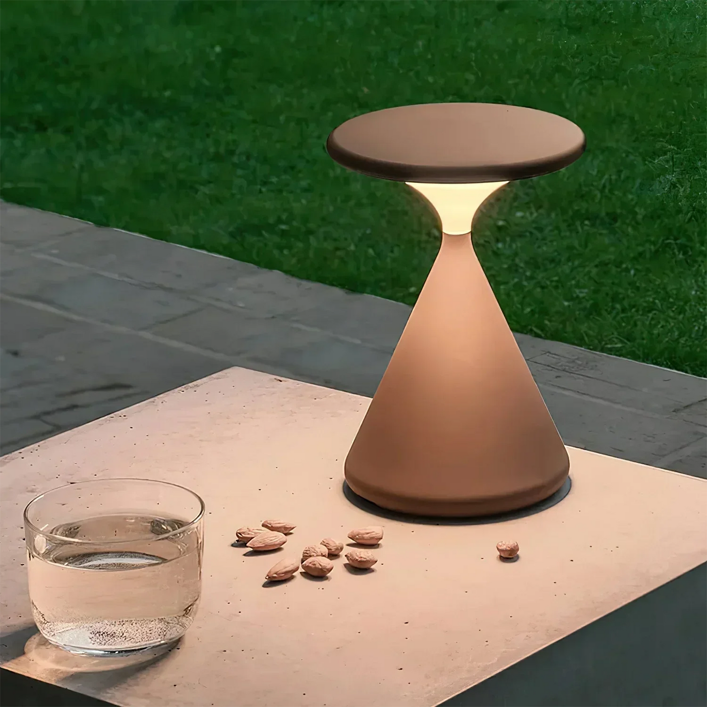 Rechargeable LED Table Lamp | 100h Runtime | Warm White Light | Minimalist & Touch-Dimmable