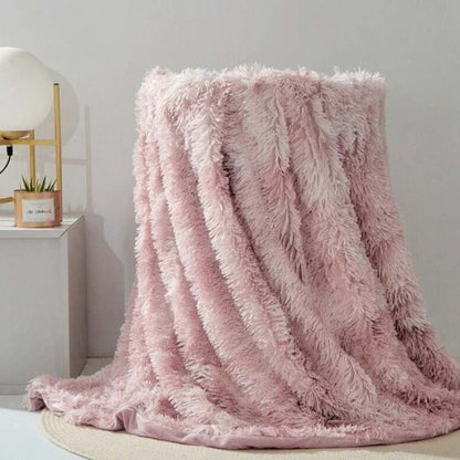 Faux Fur Throw Blanket | 31.5 - 78.7 in | Plush Cozy Layer | Soft Texture & Warmth | Brick by Brick