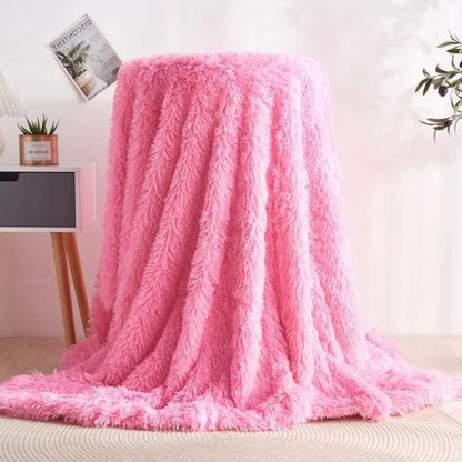 Faux Fur Throw Blanket | 31.5 - 78.7 in | Plush Cozy Layer | Soft Texture & Warmth | Brick by Brick