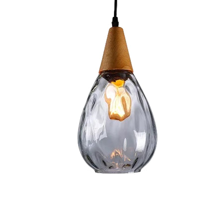 Vintage Glass Pendant Light | Nordic LED Ceiling Lamp | Retro Globe Hanging Fixture | Brick by Brick