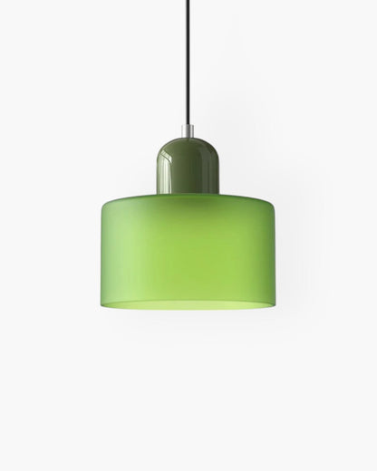 Formiva Pendant Light | Retro Modern Glass Shade | Ambient E26 Lighting | Hardwired Ceiling Fixture