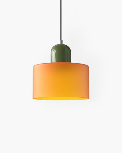 Formiva Pendant Light | Retro Modern Glass Shade | Ambient E26 Lighting | Hardwired Ceiling Fixture