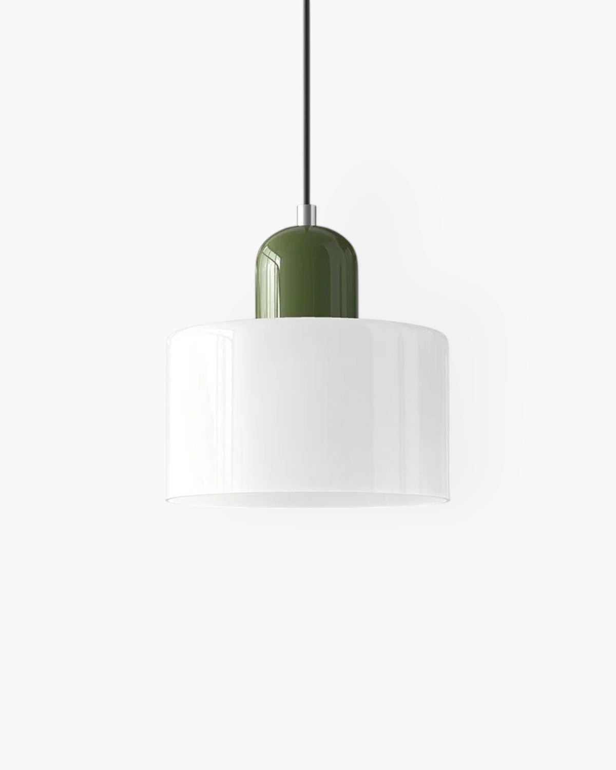 Formiva Pendant Light | Retro Modern Glass Shade | Ambient E26 Lighting | Hardwired Ceiling Fixture