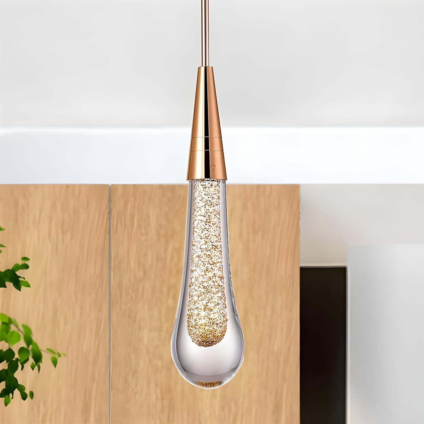 Teardrop Crystal Pendant Light | 1/3/5 Heads | Metal + Crystal Ceiling Light | LED Modern Fixture | Brick by Brick
