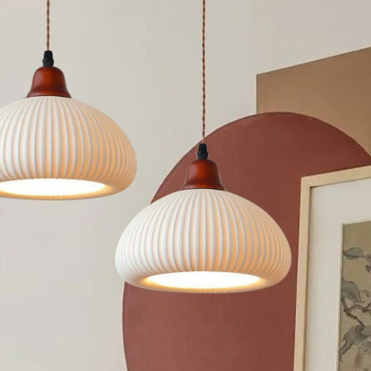 Ceramic Pendant Light | D5.91-9.06 in | Rustic Hanging Lamp | Cozy Home Lighting | Brick by Brick