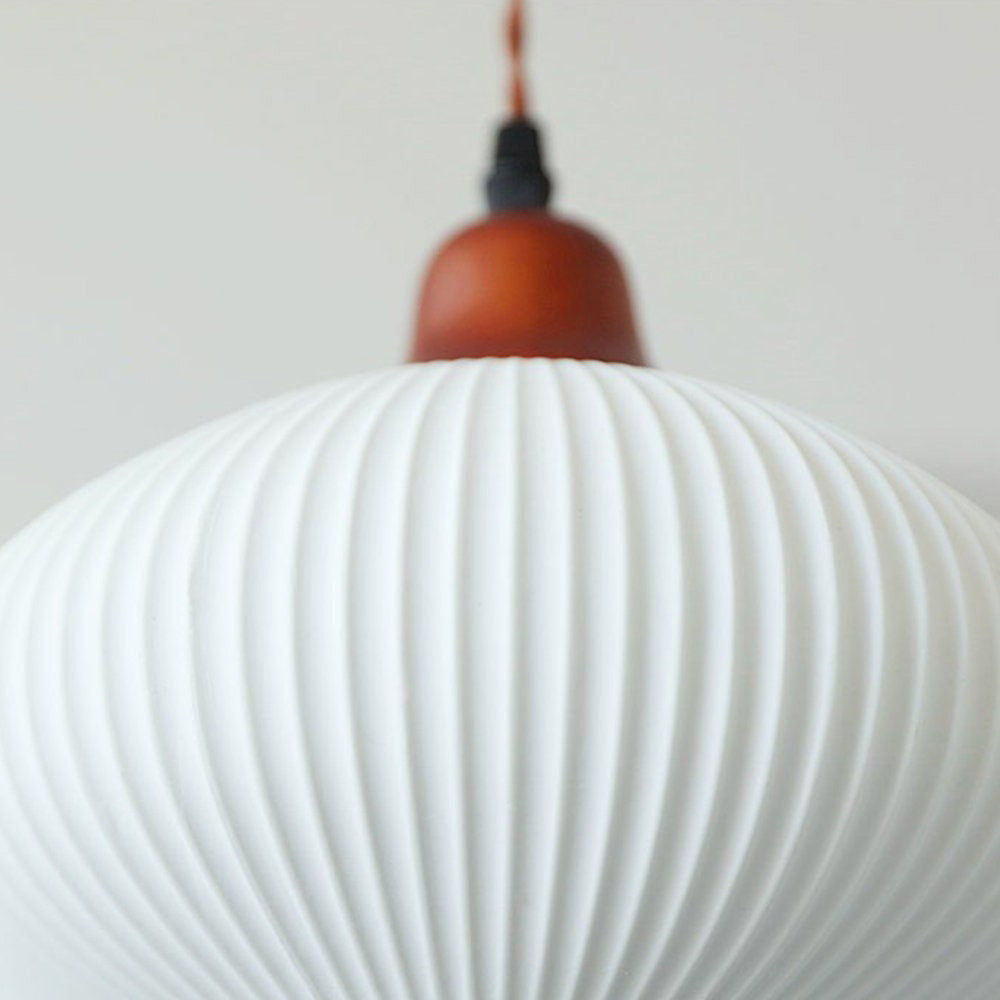 Ceramic Pendant Light | D5.91-9.06 in | Rustic Hanging Lamp | Cozy Home Lighting | Brick by Brick