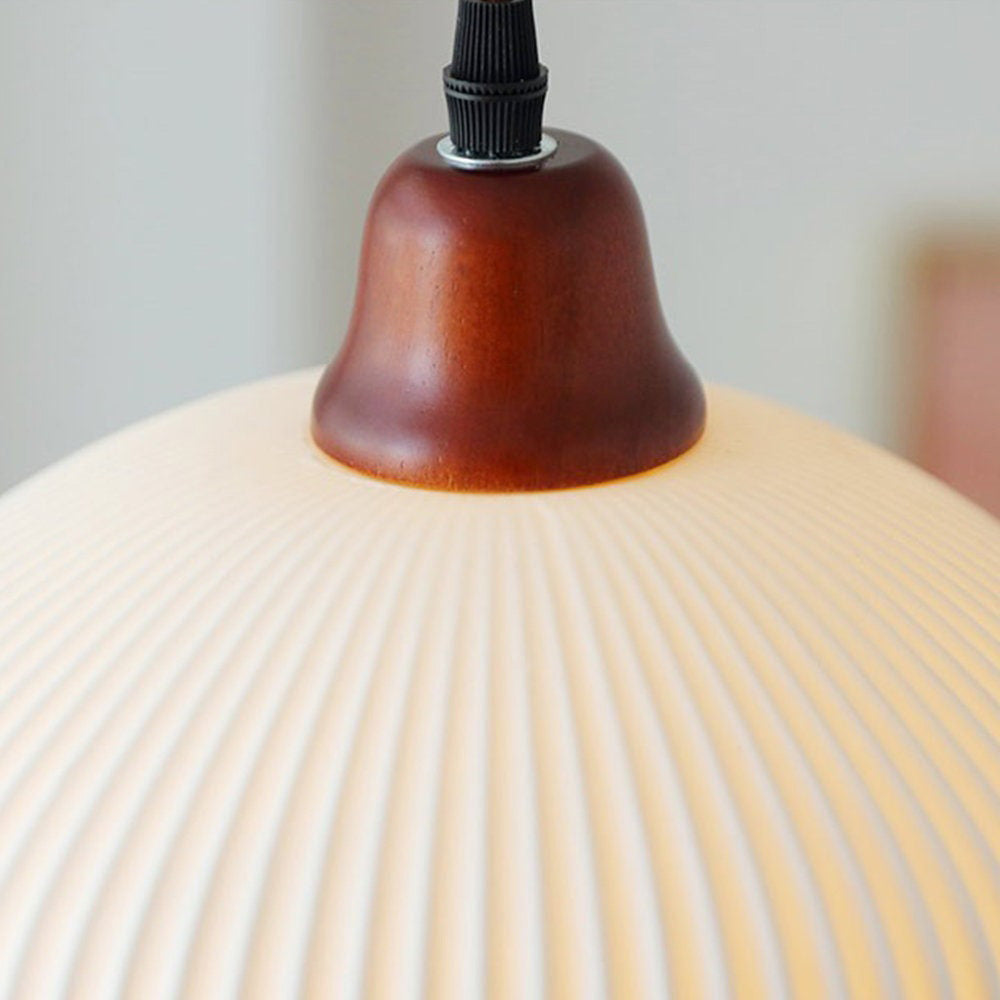 Ceramic Pendant Light | D5.91-9.06 in | Rustic Hanging Lamp | Cozy Home Lighting | Brick by Brick