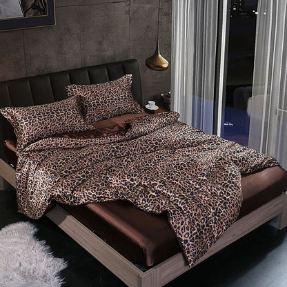 Luxury Silk Bedding Set | 47.2 - 70.9 in | 100% Pure Silk 4-Piece Collection | Soft Breathable Bed Linen | Brick by Brick