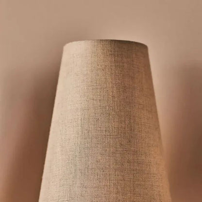 Alessio Vintage Brass Wall Light | 13.8 in | Fabric Shade | E14 LED Compatible | Brick by Brick
