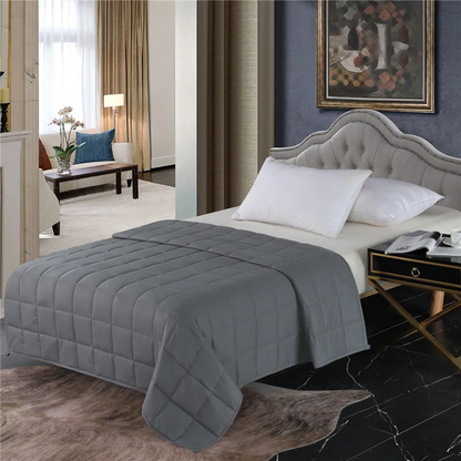 Weighted Cotton Blanket | 59 x 79 in | Deep Pressure Sleep Therapy | Calming Anxiety-Relief Blanket | Brick by Brick