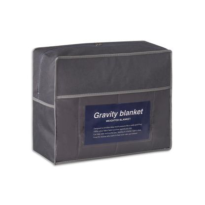 Weighted Cotton Blanket | 59 x 79 in | Deep Pressure Sleep Therapy | Calming Anxiety-Relief Blanket | Brick by Brick