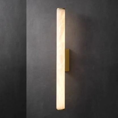 Minimalist Marble Wall Lamp | Long Strip Copper LED Sconce |  Indoor Lighting | Brick by Brick
