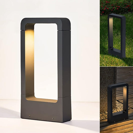Outdoor LED Ground Path Light | 11.8" or 23.6" | Adjustable Brightness | IP65 Waterproof | Modern Black | Brick by Brick