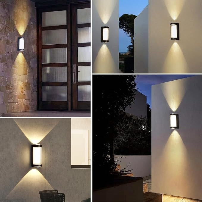 Nordic Up-Down Outdoor Wall Lamp | 3.9″ × 1.97″ | Black or White | IP65 LED | Dual Direction | Brick by Brick