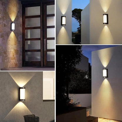 Nordic Up-Down Outdoor Wall Lamp | 3.9″ × 1.97″ | Black or White | IP65 LED | Dual Direction | Brick by Brick