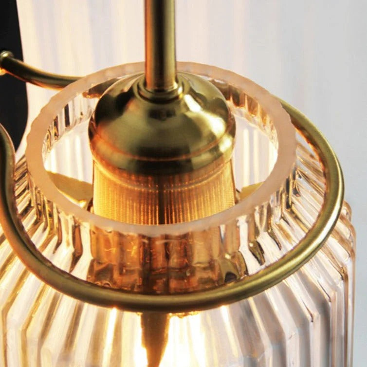 Industrial Wall Light | Glass Funnel Shade | Vintage Metal Design | 12in | Brick by Brick