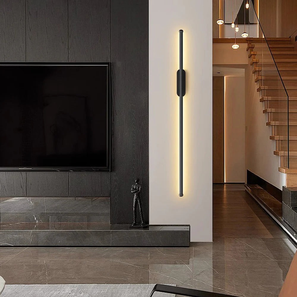 Slim LED Wall Light | Modern Aluminum | Long Vertical Lamp | 24–47in | Brick by Brick