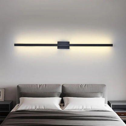 Industrial LED Wall Lamp | Slim Linear Iron Body | Modern Warm Light | 24–47in | Brick by Brick