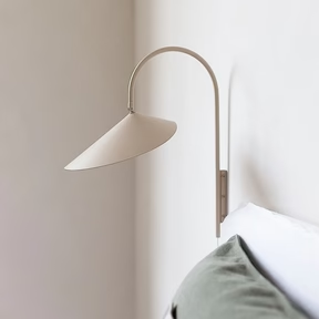 Modern Wall Light | Arum Lamp with Adjustable Petal | Shade Iron Frame | 19in | Brick by Brick