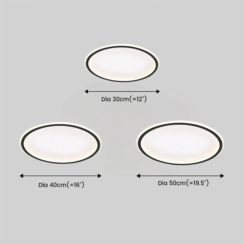 Ultra-Thin Modern Ceiling Light | Flush Mount LED for Low Ceilings | Round & Dimmable