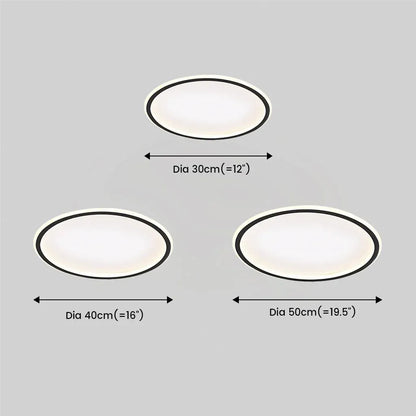 Ultra-Thin Modern Ceiling Light | Flush Mount LED for Low Ceilings | Round & Dimmable