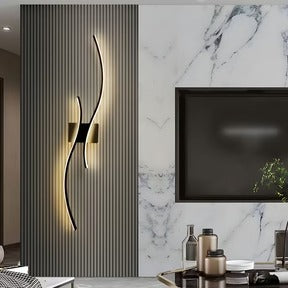 LED Wall Light | Modern Acrylic |  Dimmable Aluminum Design | 24–39in | Brick by Brick
