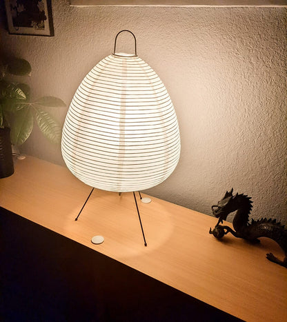 Rice Paper Table Lamp | Wabi-Sabi Japanese Style | Soft Ambient | Brick by Brick