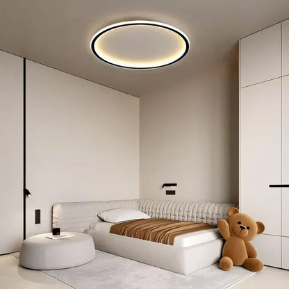 Ultra-Thin Modern Ceiling Light | Flush Mount LED for Low Ceilings | Round & Dimmable
