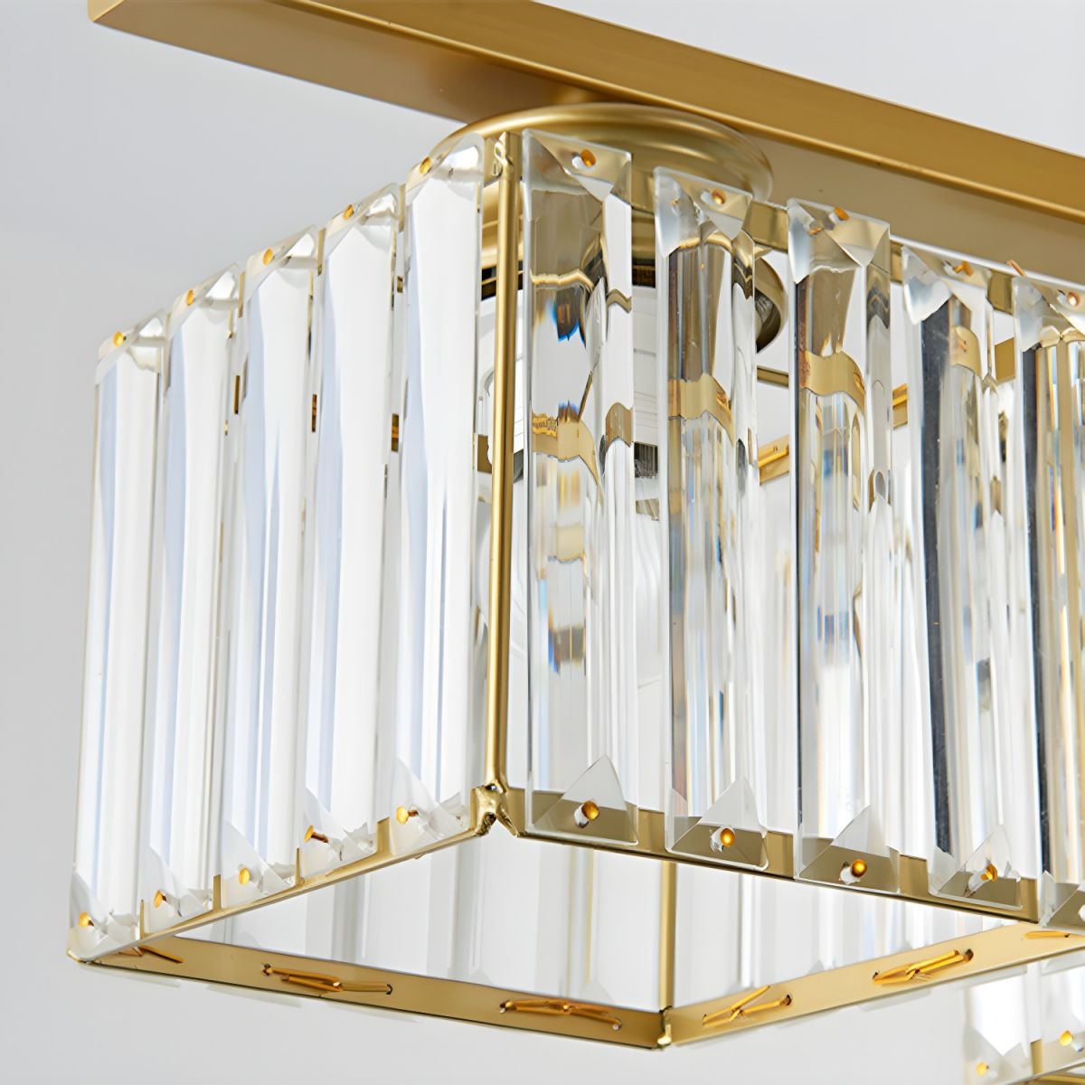 Multi-Head Glass Chandelier | Modern Dining Room Lighting | Adjustable Height | Brick by Brick