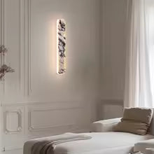 Rectangular Marble LED Wall Light | Wall Mounted Sconce | Natural Stone Indoor Lighting | Brick by Brick