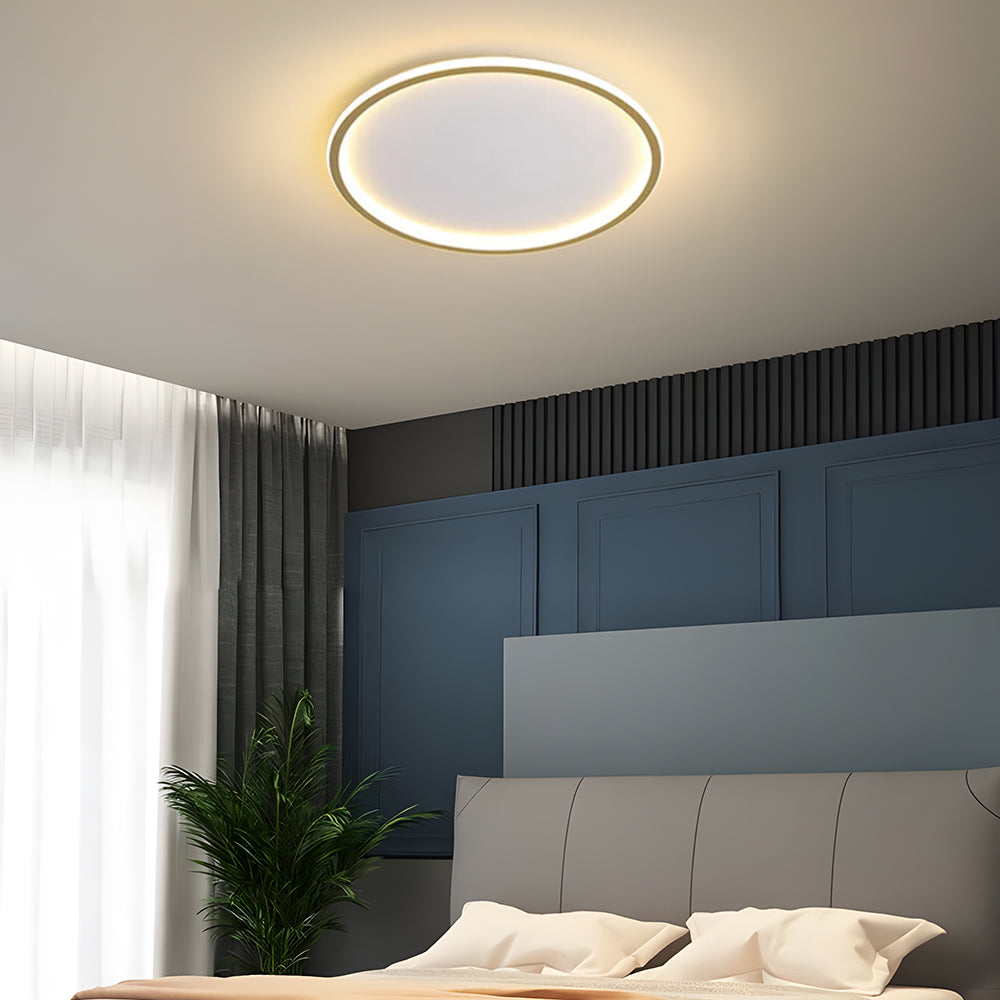 Ultra-Thin Modern Ceiling Light | Flush Mount LED for Low Ceilings | Round & Dimmable