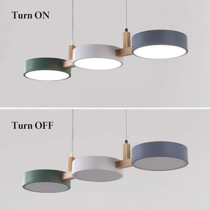Contemporary Metal Cylinder Pendant Light | 30.3×7.87 in | Nordic Multi-Light Fixture | Brick by Brick