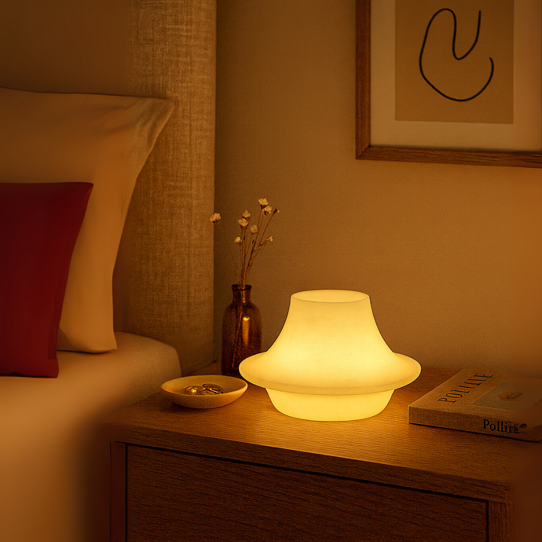 Marble Glow Lamp | Solid Marble Sculptural Accent Lamp | Warm Ambient Lighting | Brick by Brick