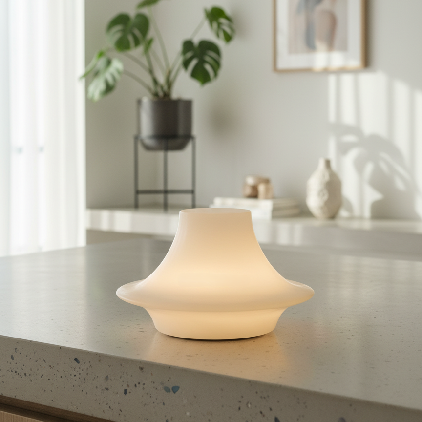 Marble Glow Lamp | Solid Marble Sculptural Accent Lamp | Warm Ambient Lighting | Brick by Brick