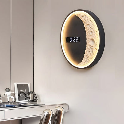 LED Light Wall Clock | Digital Time Display | 3 Color Modes | Astronaut Decor