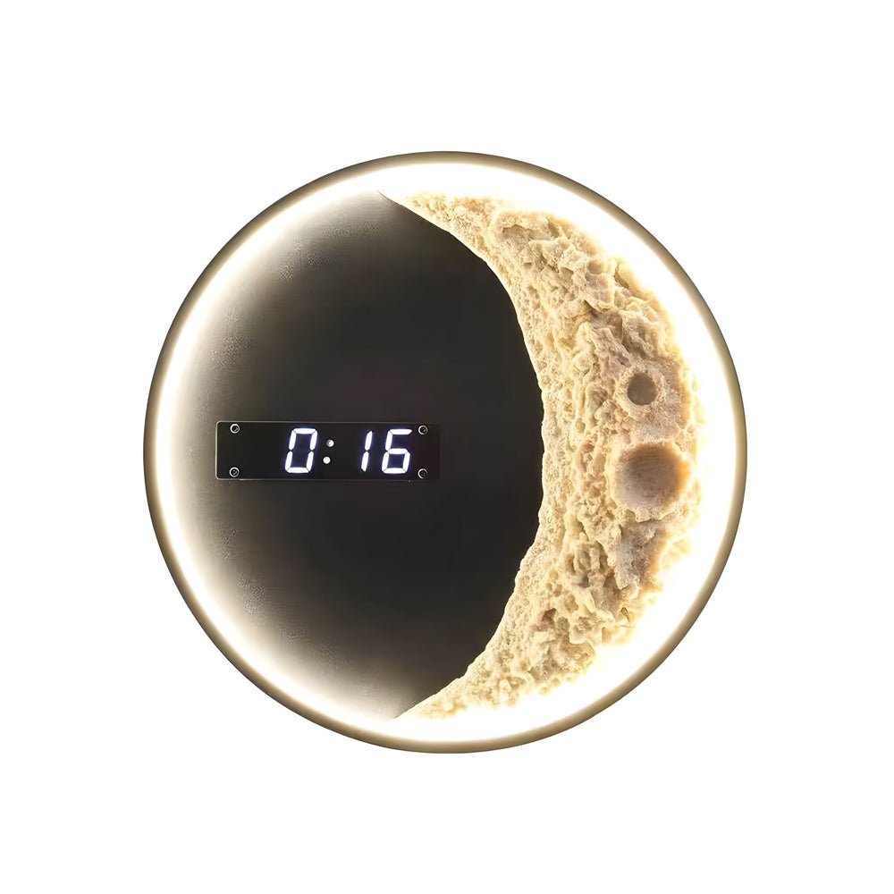 LED Light Wall Clock | Digital Time Display | 3 Color Modes | Astronaut Decor