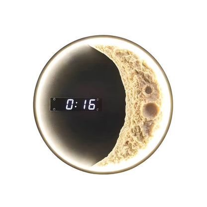 LED Light Wall Clock | Digital Time Display | 3 Color Modes | Astronaut Decor