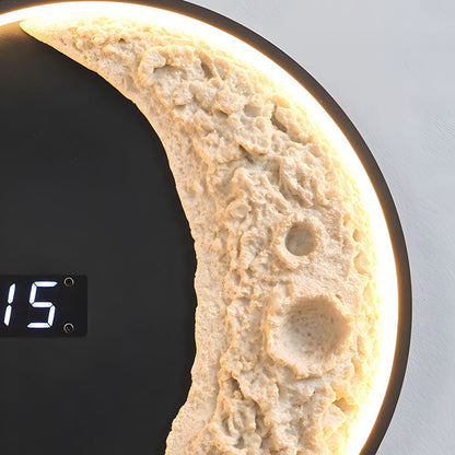 LED Light Wall Clock | Digital Time Display | 3 Color Modes | Astronaut Decor