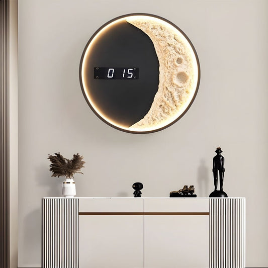 LED Light Wall Clock | Digital Time Display | 3 Color Modes | Astronaut Decor