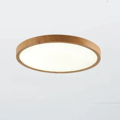 Ultrathin Ceiling Light | 11.8 or 15.7 in | LED Fixture | Walnut Finish | 3 Light Modes | Brick by Brick