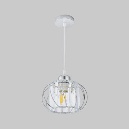 Nordic Glass Pendant Light | 6.3 in | Globular Shade | Modern Minimalist Lighting | Elegant Home Accent | Brick by Brick