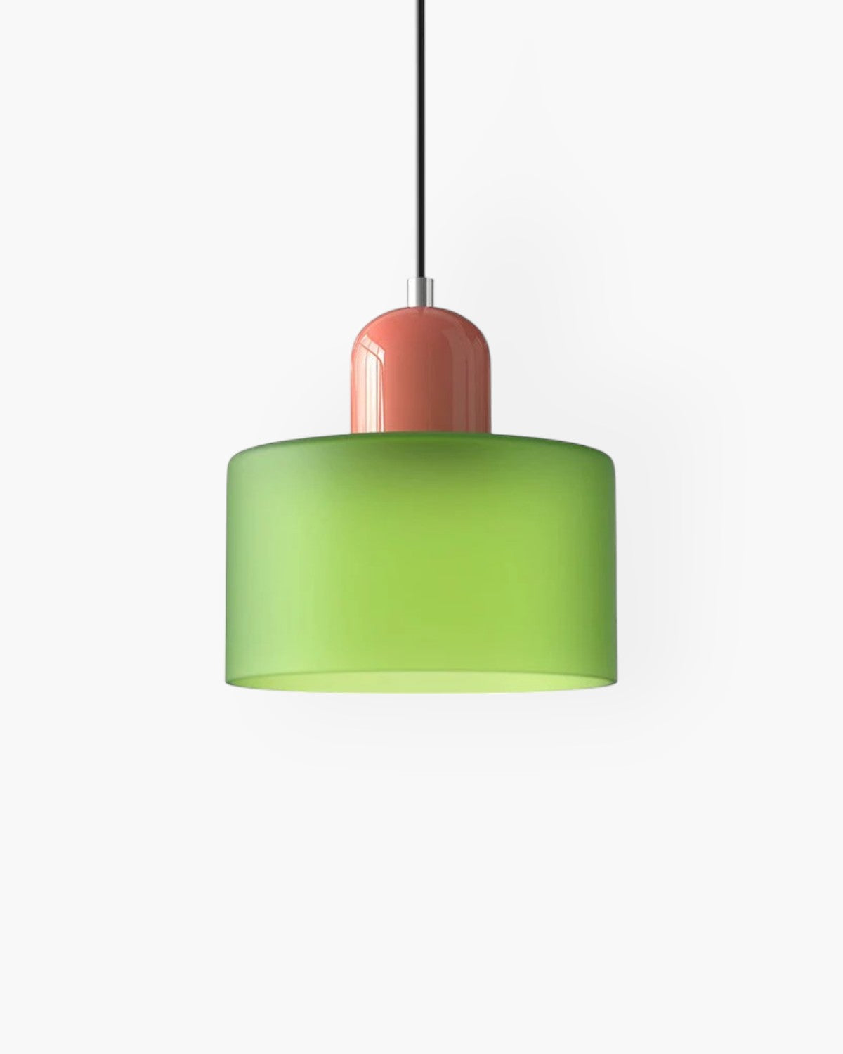 Formiva Pendant Light | Retro Modern Glass Shade | Ambient E26 Lighting | Hardwired Ceiling Fixture