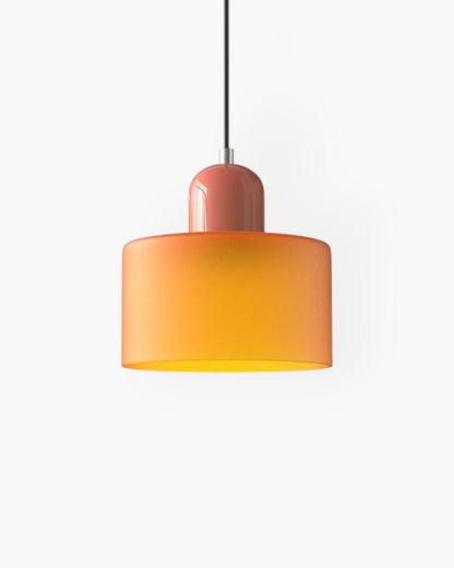 Formiva Pendant Light | Retro Modern Glass Shade | Ambient E26 Lighting | Hardwired Ceiling Fixture