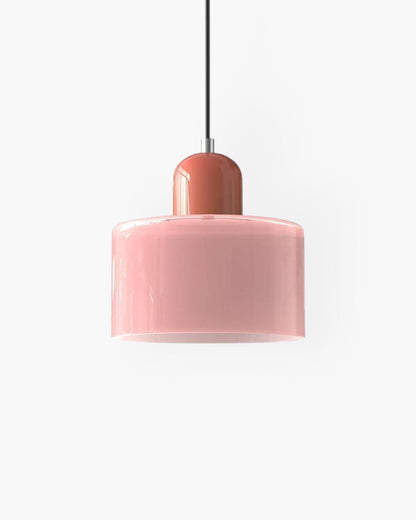 Formiva Pendant Light | Retro Modern Glass Shade | Ambient E26 Lighting | Hardwired Ceiling Fixture