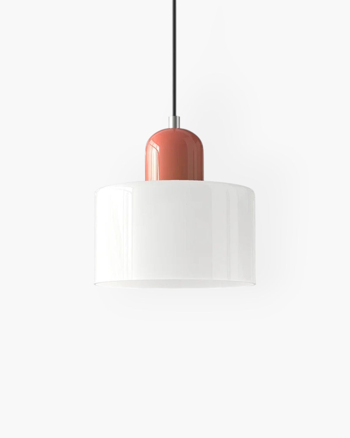 Formiva Pendant Light | Retro Modern Glass Shade | Ambient E26 Lighting | Hardwired Ceiling Fixture