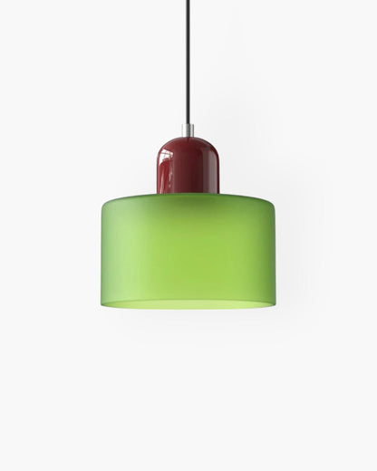 Formiva Pendant Light | Retro Modern Glass Shade | Ambient E26 Lighting | Hardwired Ceiling Fixture