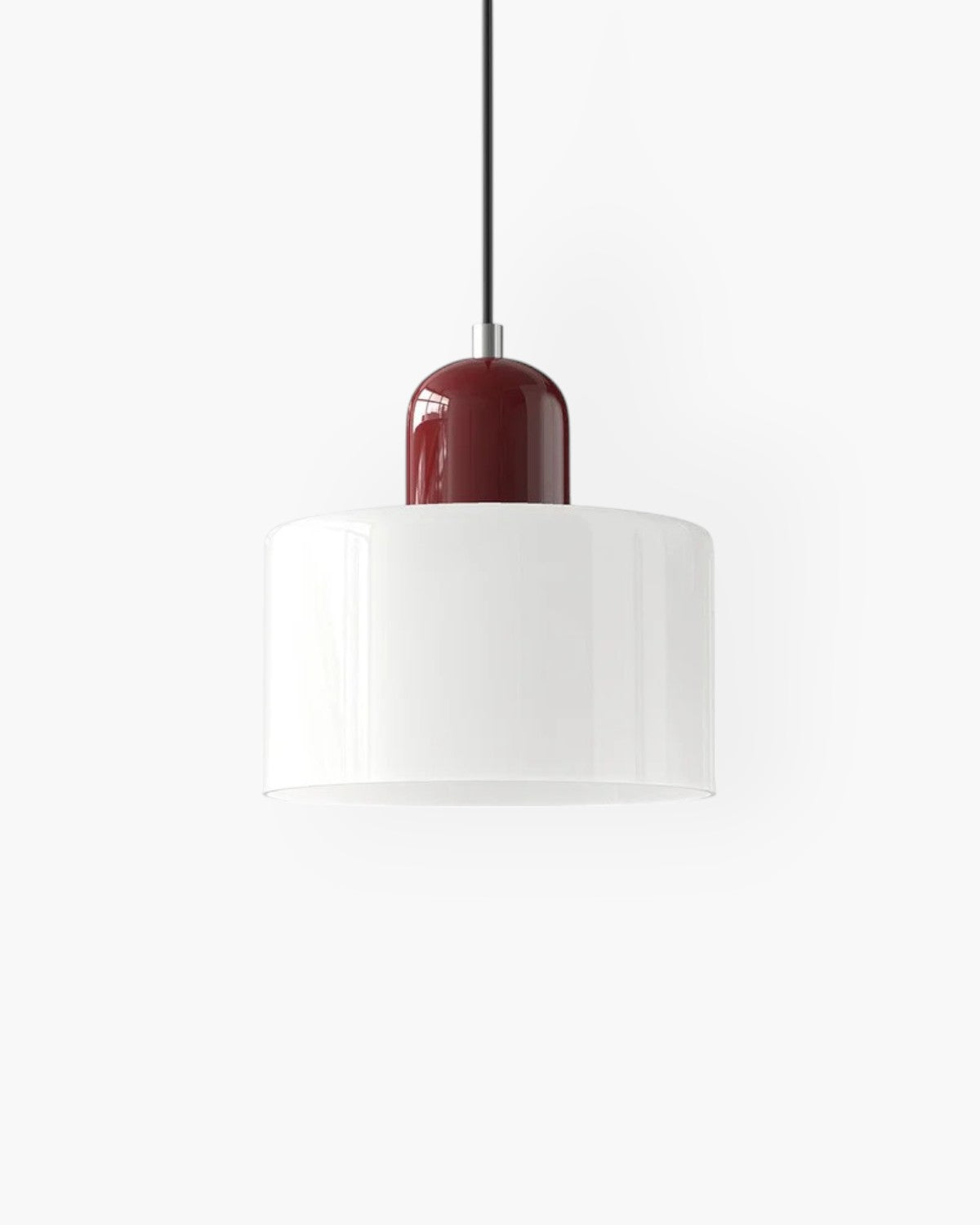 Formiva Pendant Light | Retro Modern Glass Shade | Ambient E26 Lighting | Hardwired Ceiling Fixture