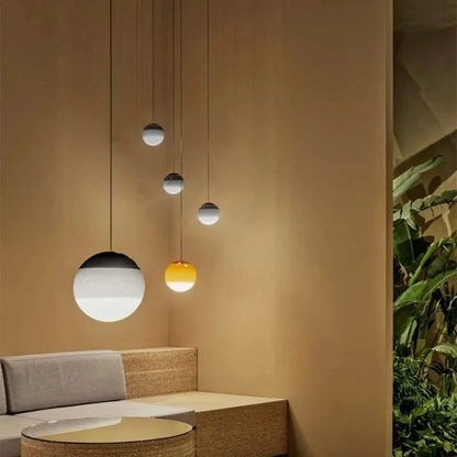 Gradient Glass Pendant Light | Colourful Glass Ceiling Fixture Ø15‑20 cm | Unisex | Modern Look | Brick by Brick London