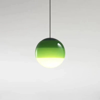 Gradient Glass Pendant Light | Colourful Glass Ceiling Fixture Ø15‑20 cm | Unisex | Modern Look | Brick by Brick London